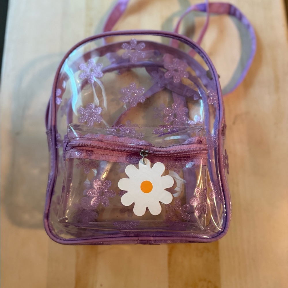 Purple Floral Kids Backpack